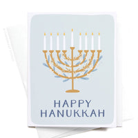 Happy Hanukkah Menorah Card