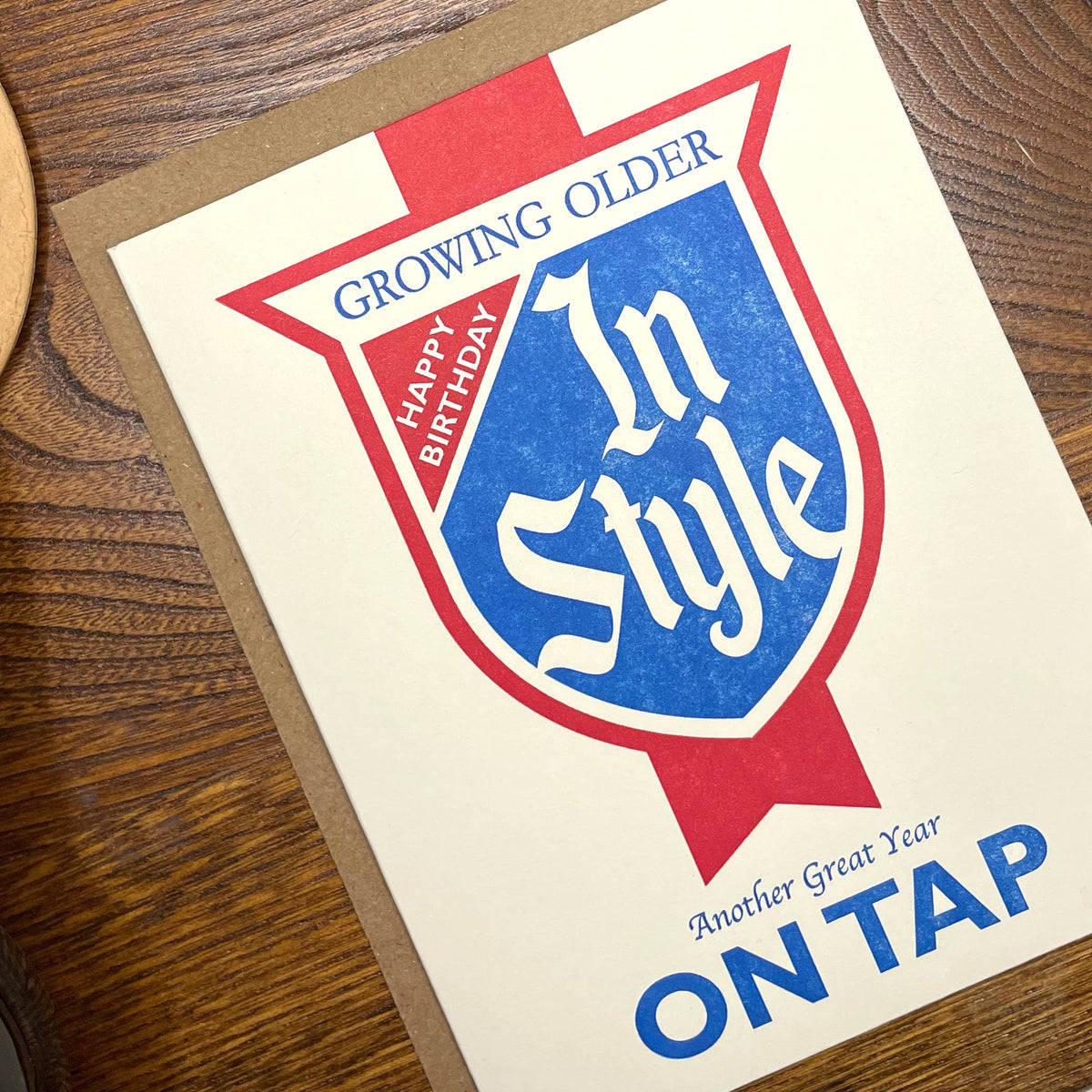 Growing older in style Birthday Card