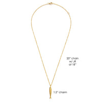 Gold Tinned Fish Necklace