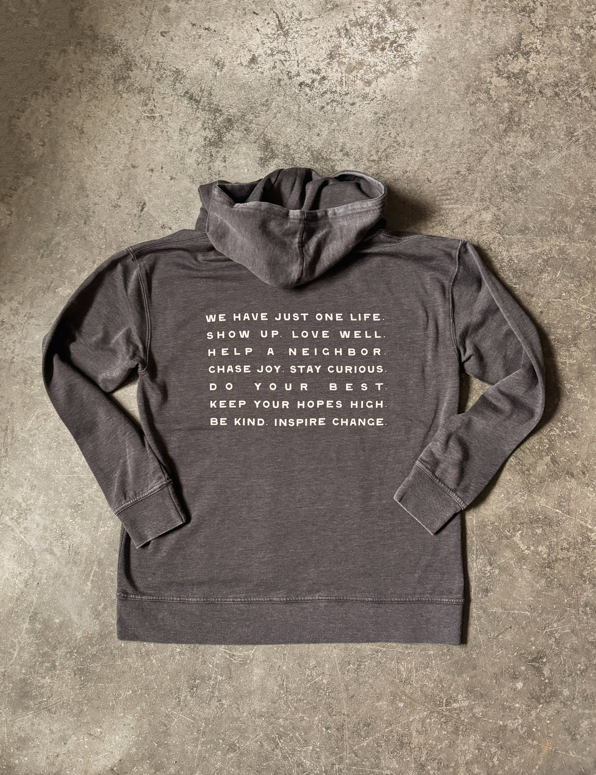 Live. Every Day. Vintage Wash Hooded Sweatshirt