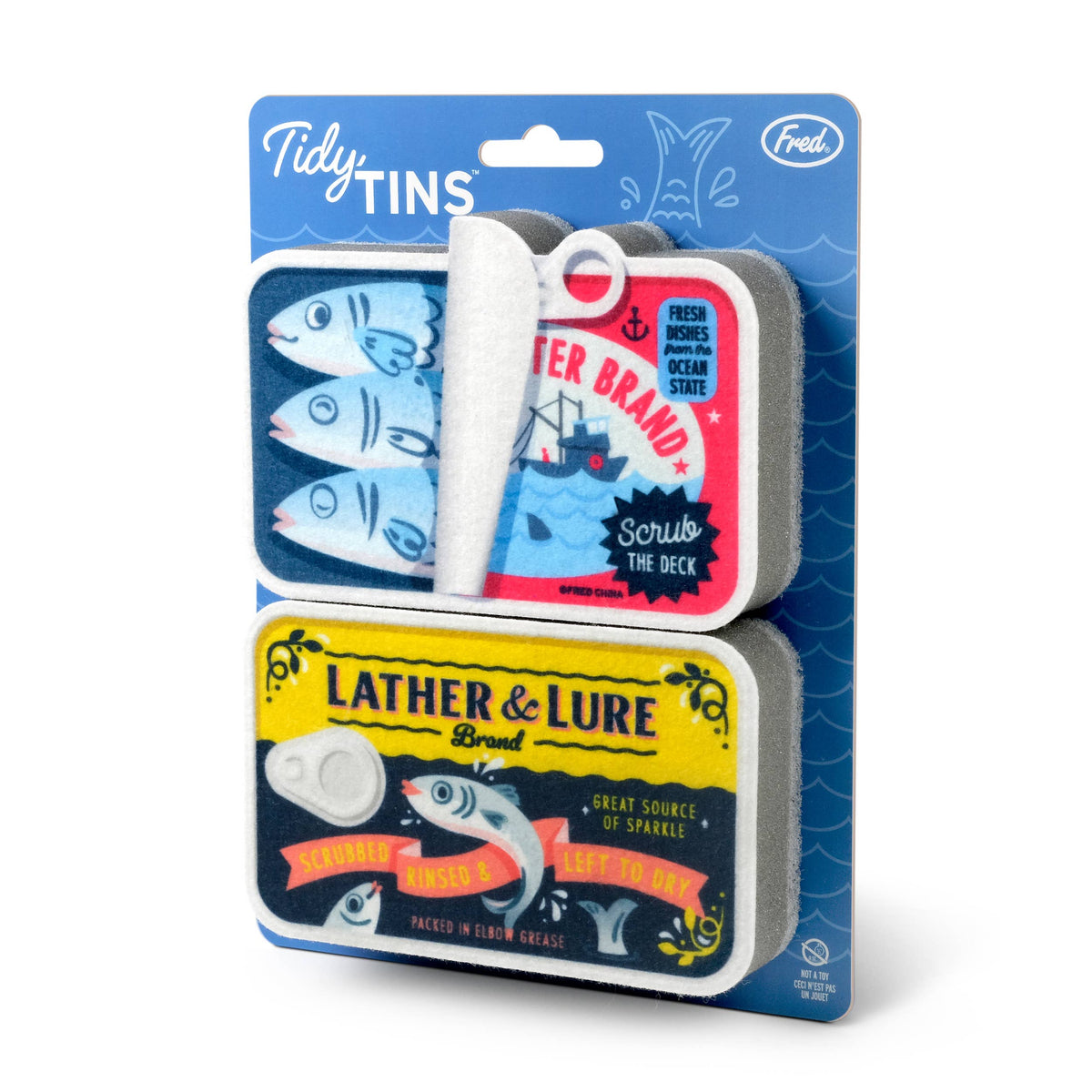 Tidy Tin Sardines Sponges - Set of 2
