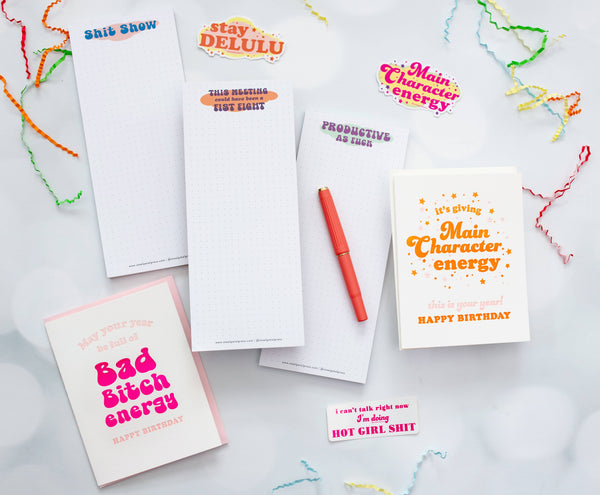 Bitch Energy Birthday Card