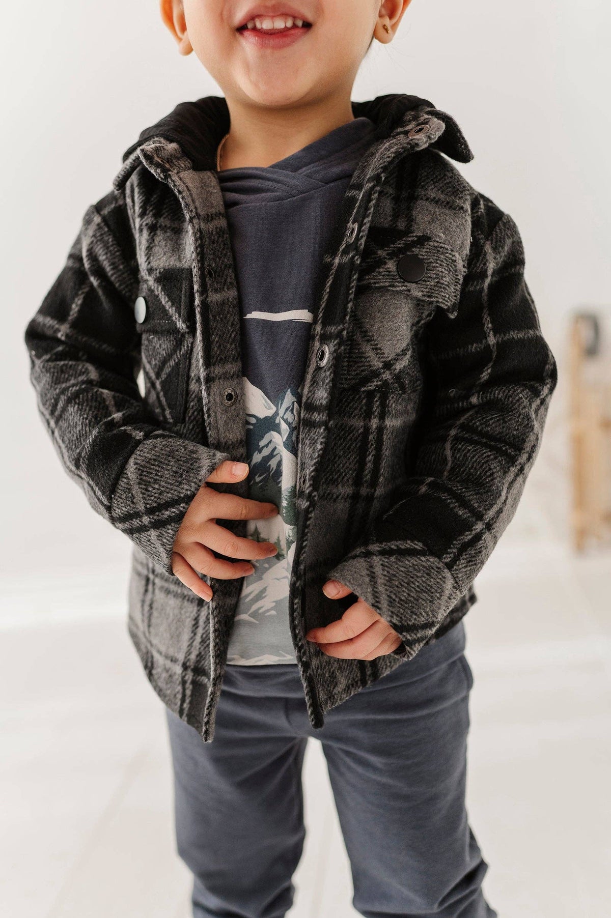 Babysprouts Kid's Hooded Shacket