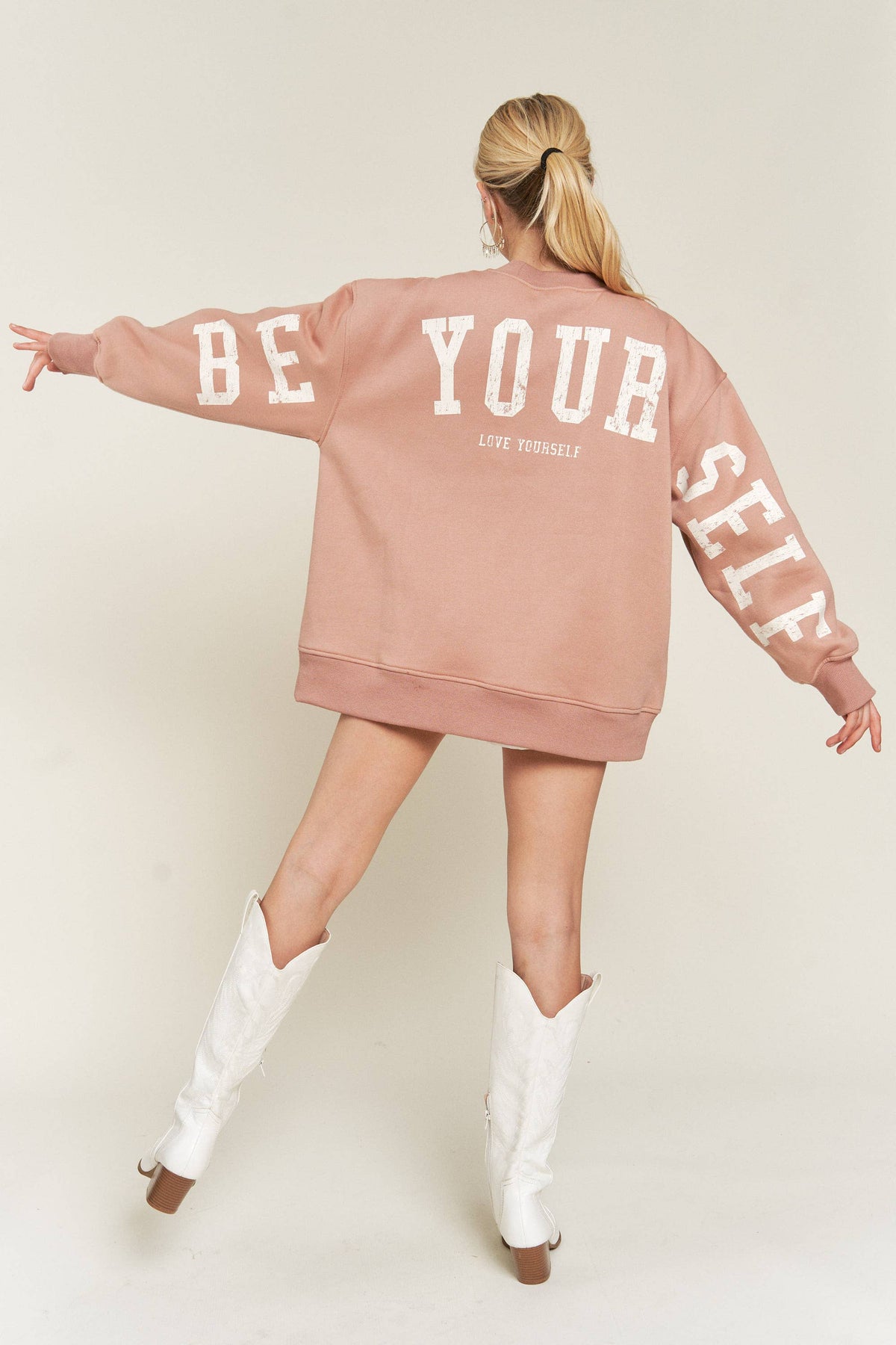Be Yourself Oversized Sweatshirt
