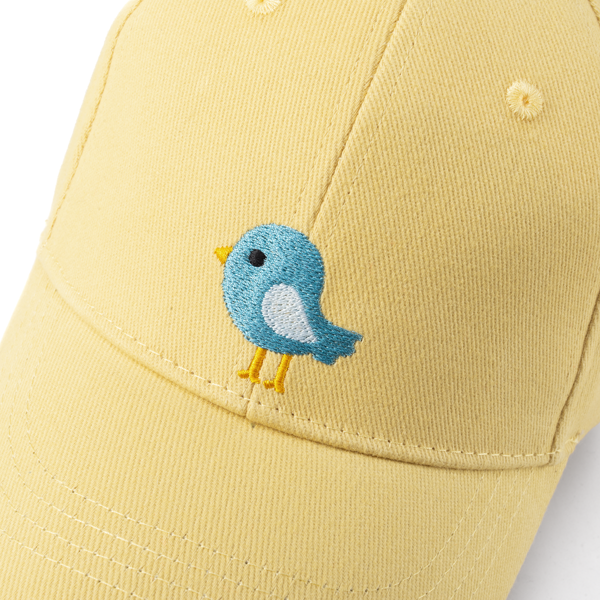 Kids Baseball Hat - Birdie Chick Patch - (Yellow 2-6/7y)