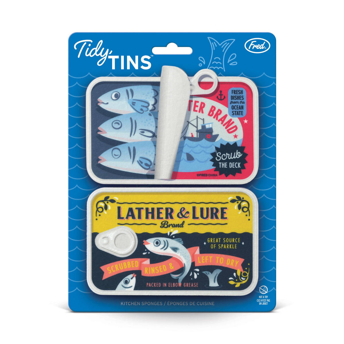 Tidy Tin Sardines Sponges - Set of 2