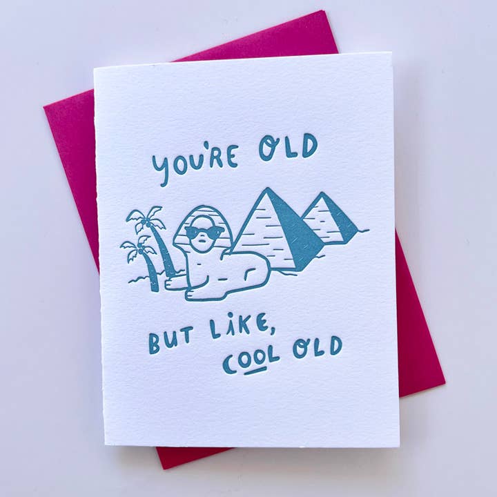 Cool Old Sphinx & Pyramids Birthday Card