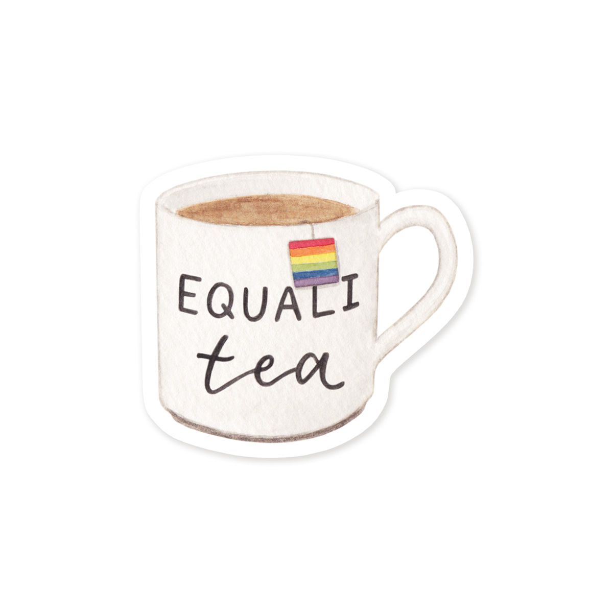 Equali-Tea Rainbow Pride Sticker