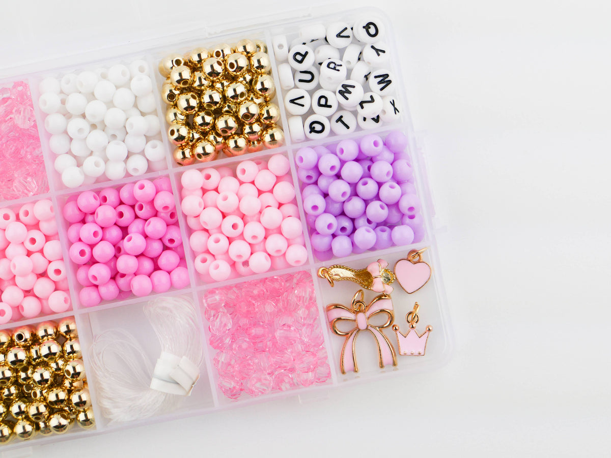 Princess Party DIY Stretchy Bracelet Craft Kit
