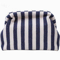 Cute Striped Makeup Pouch