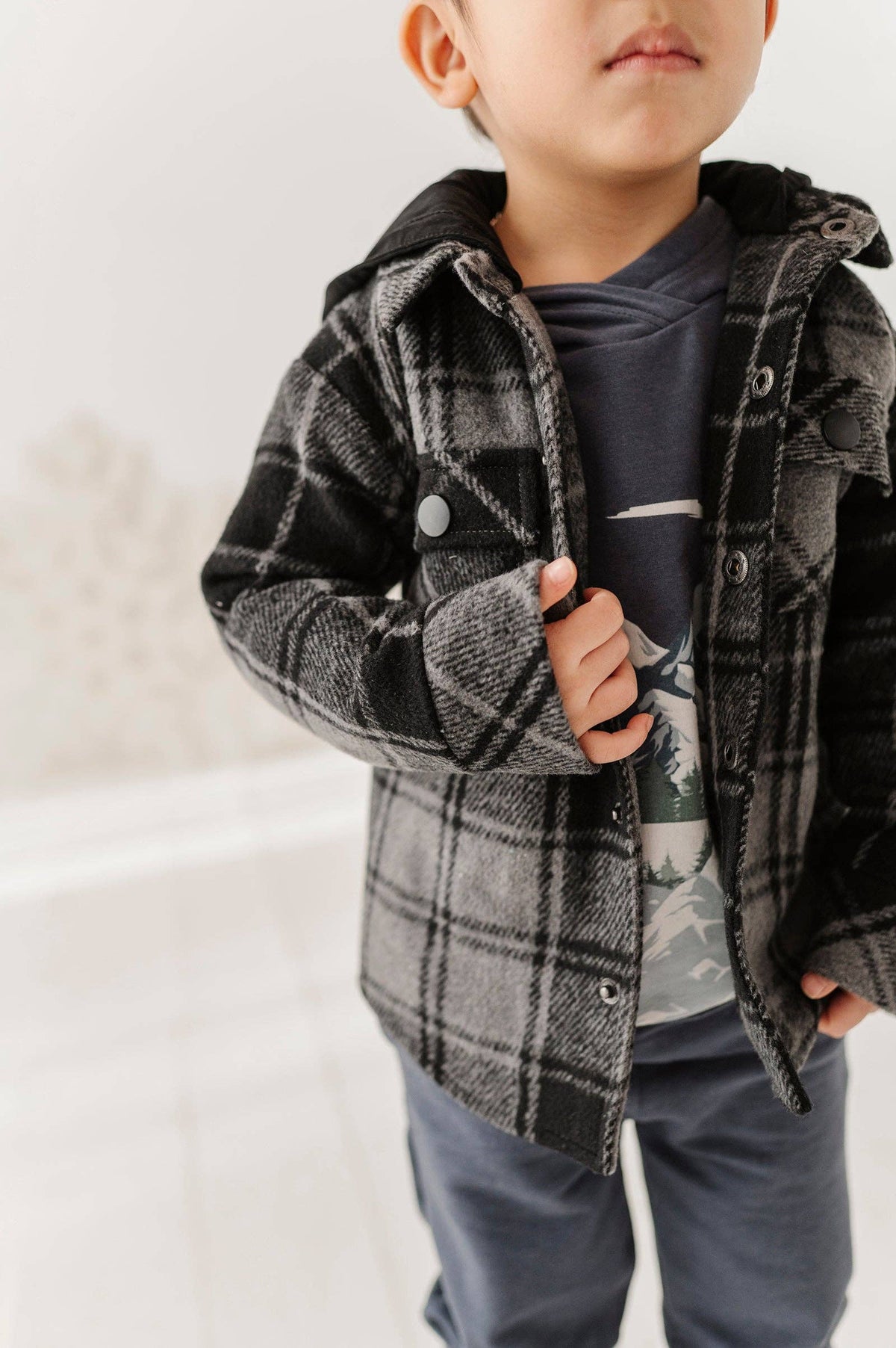Babysprouts Kid's Hooded Shacket