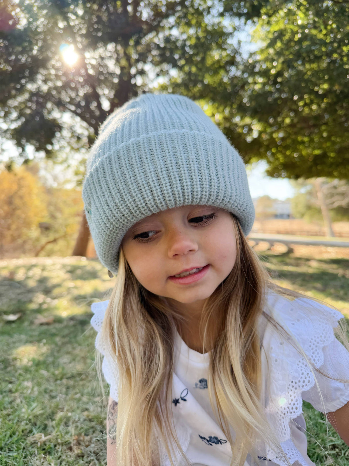 Kids Birdie Chick Patch Knitted Beanie- All Ages - Unisex
