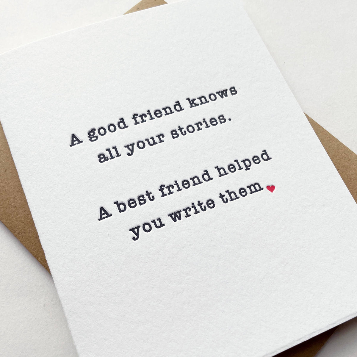 Friend Stories Love and Friendship Card