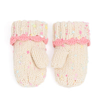 Knit Mittens with Lace