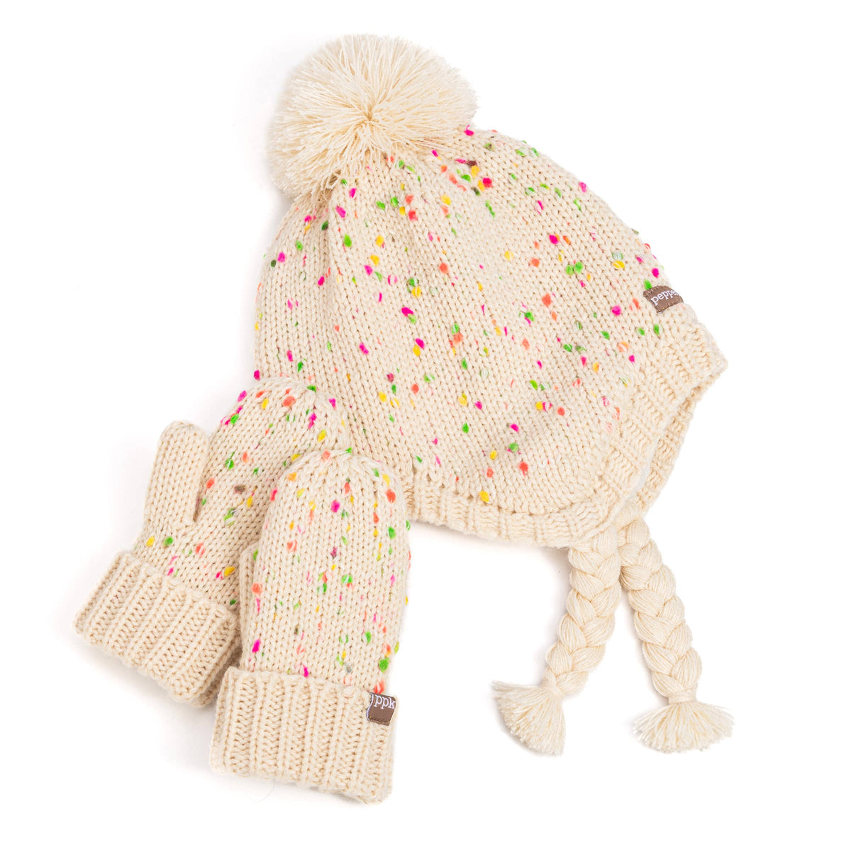 Speckled Knit Mittens