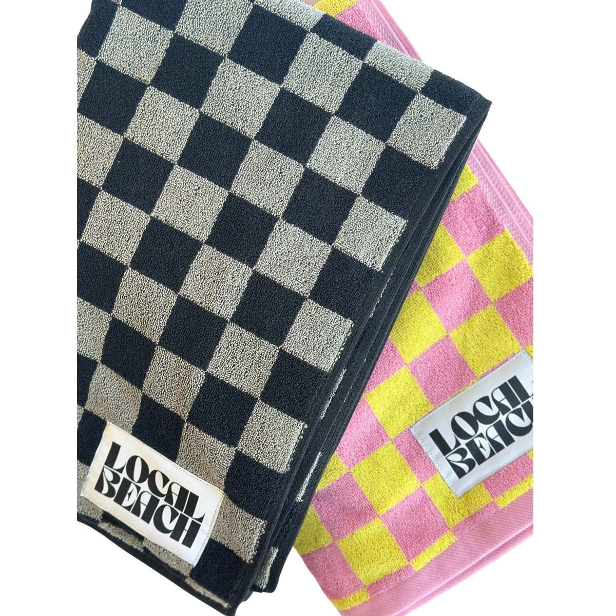 Checker Beach & Bath Towel
