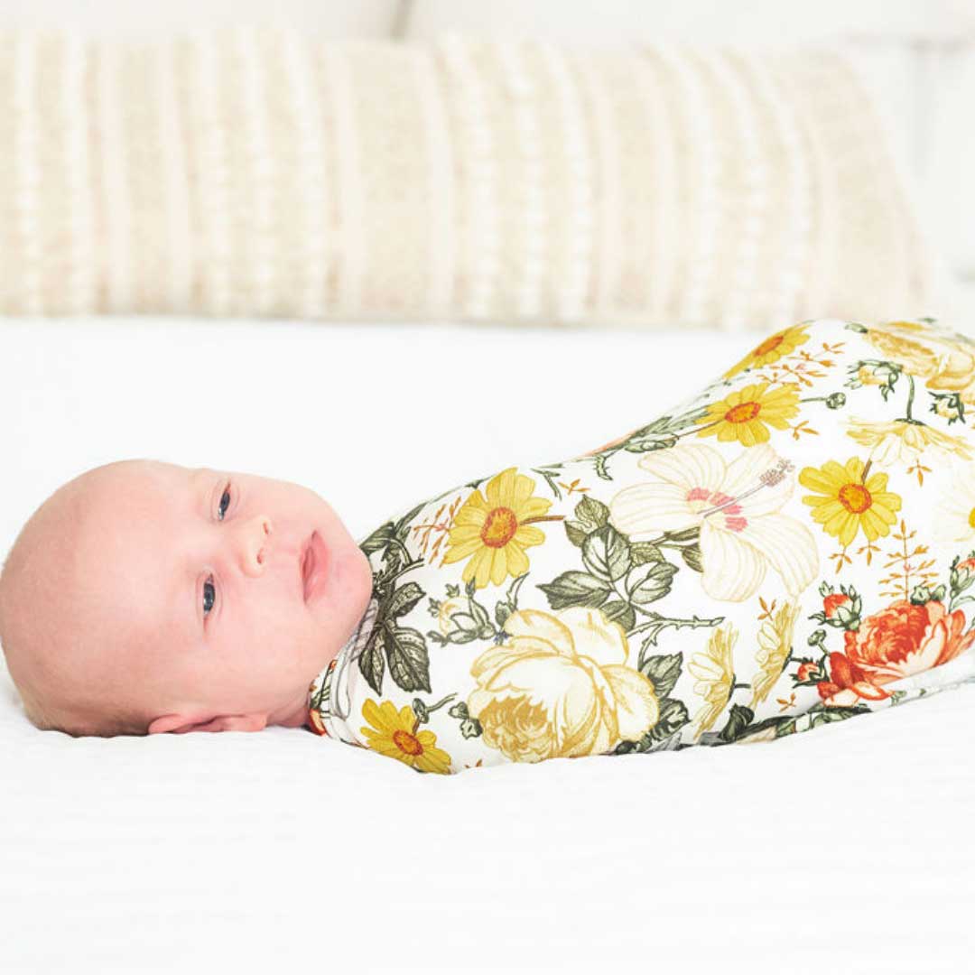 Floral Swaddle Blanket
