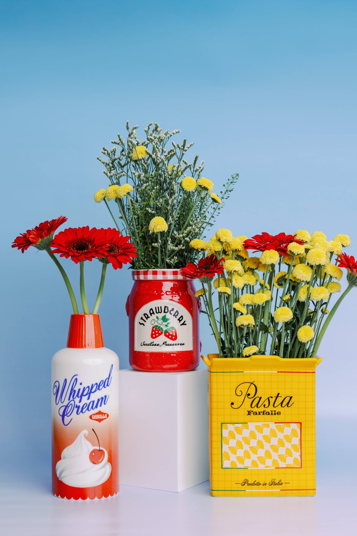Ceramic Vase, Strawberry Jam