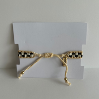 Local Beach Checker Beaded Bracelet