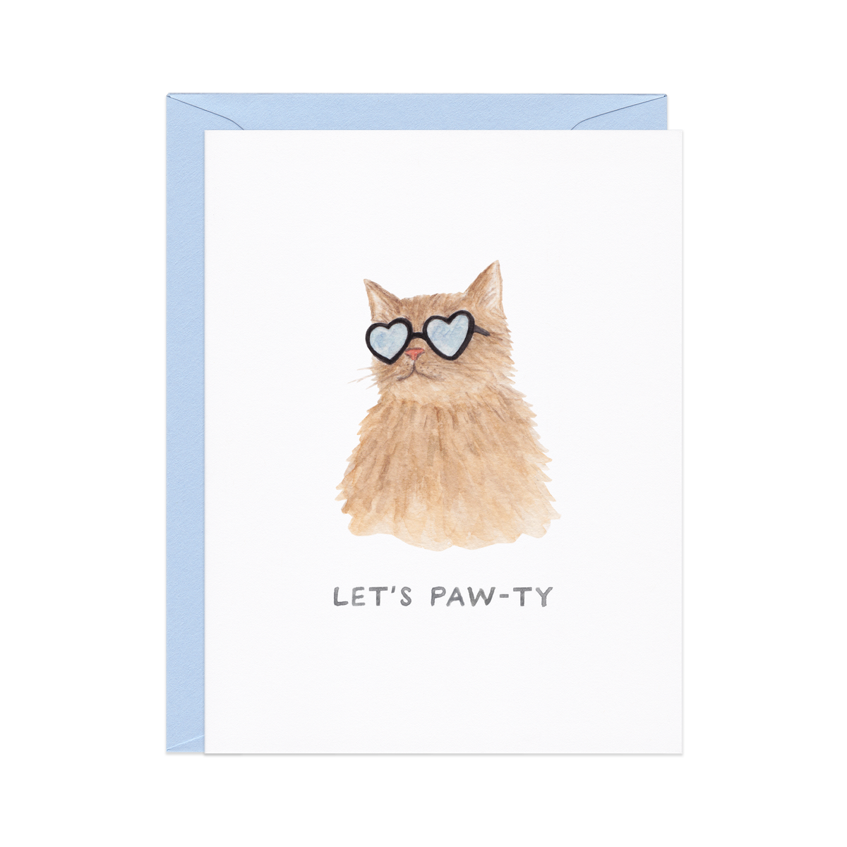 Let's Paw-ty Cat Birthday Card