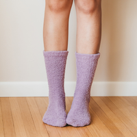 Cozy Cloud Socks - Orchid Purple