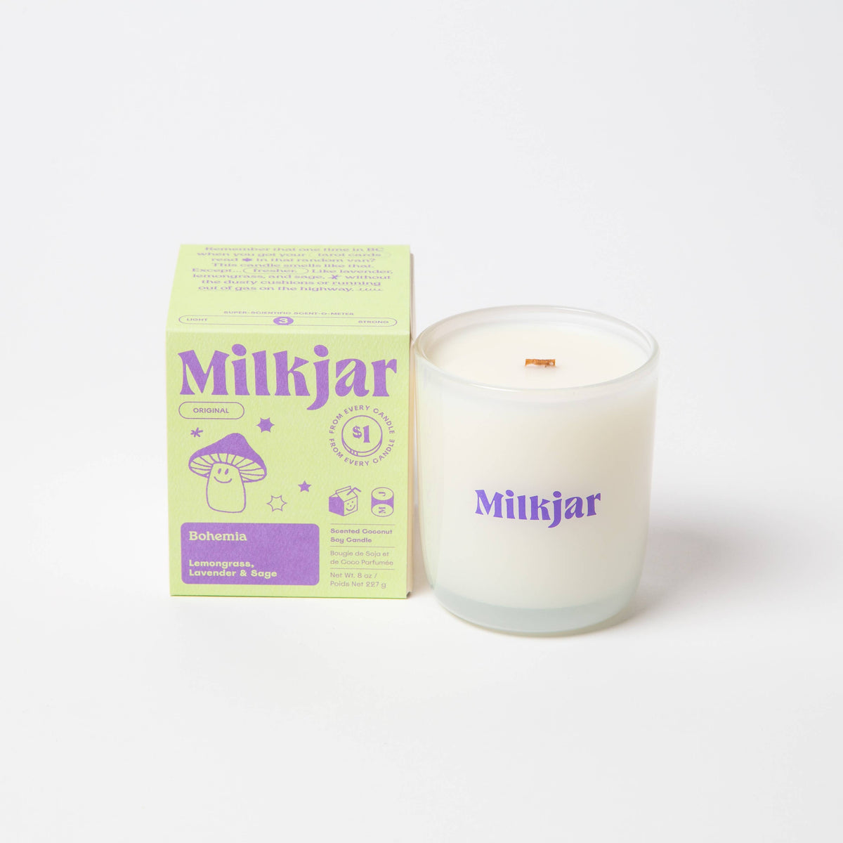 Bohemia - Lemongrass, Lavender & Sage 8oz Candle