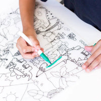 Silicone Reusable Coloring Mat & Markers Set
