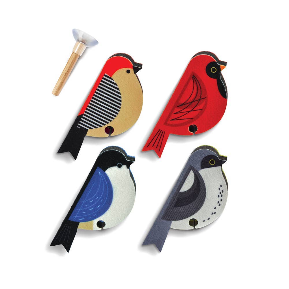 Perched Bird Sponges- Set of 4