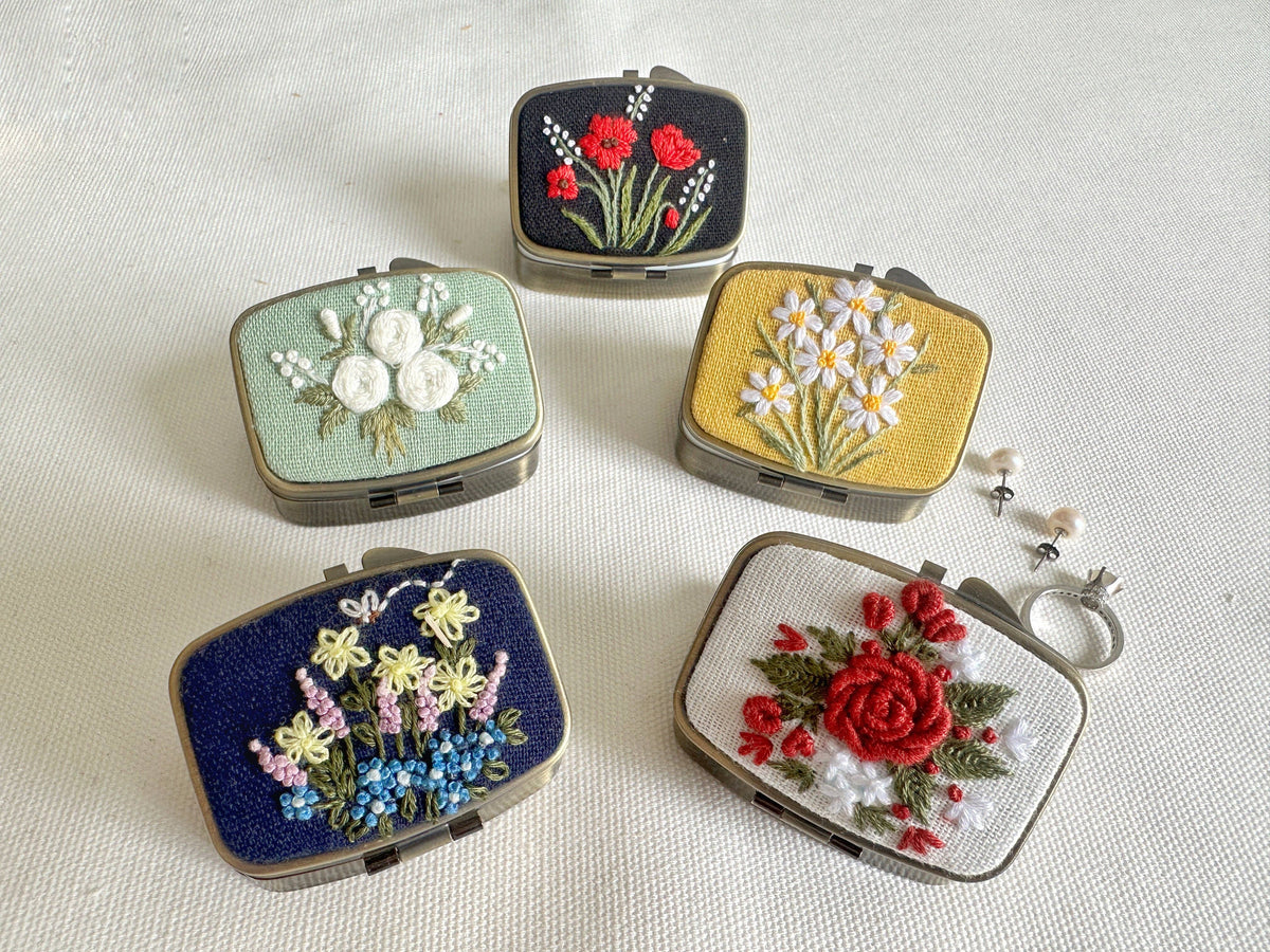 Floral Embroidered MiniJewelry