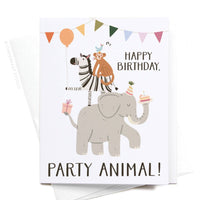 Happy Birthday, Party Animal Card