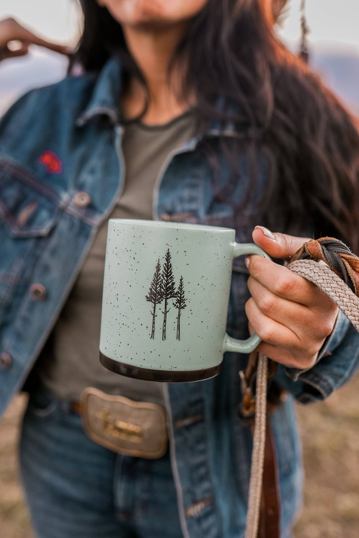 Rustic Three Tree Ceramic Mug
