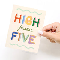 High Freakin’ Five Celebration Card