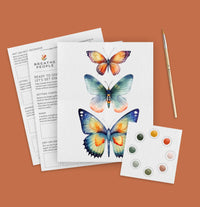 All-In-One Beginner Watercolor Kit - Butterflies