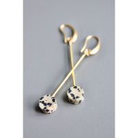 Dalmatian earrings