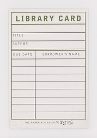 Kids Playtime Pad® Library Card