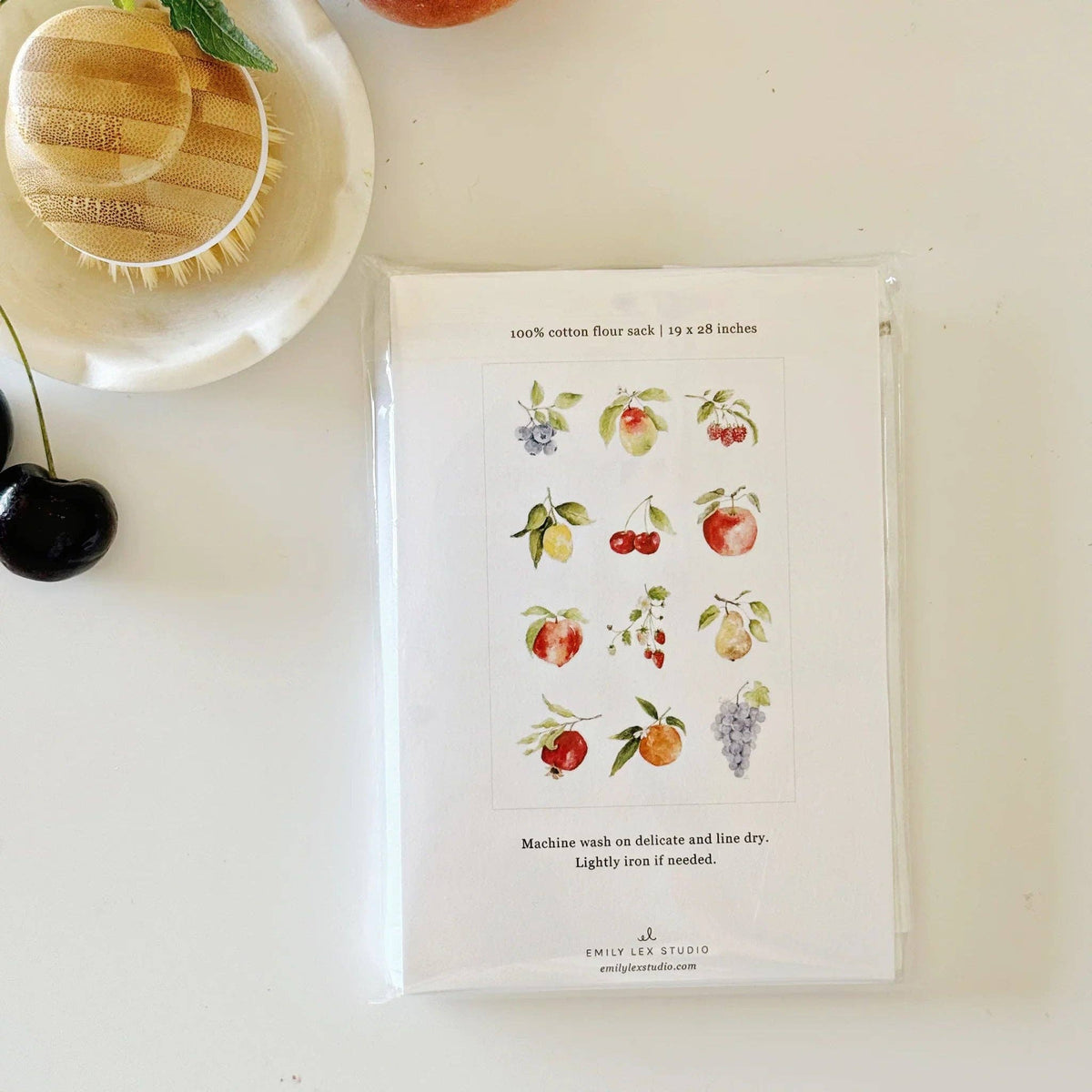 Fruit cotton flour sack tea towel