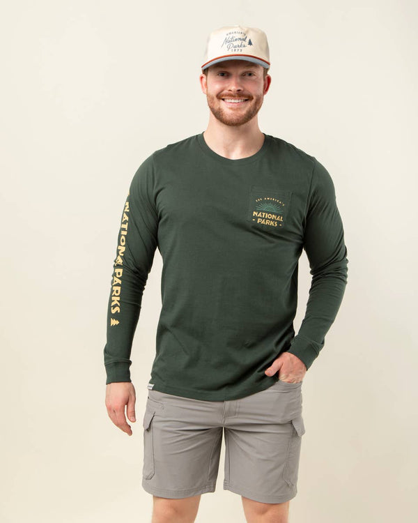 See America's National Parks Unisex Long Sleeve Tee w/ Pocket