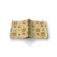 Garden Stamps  Soft Touch Classic Layflat Notebook LFC2213L