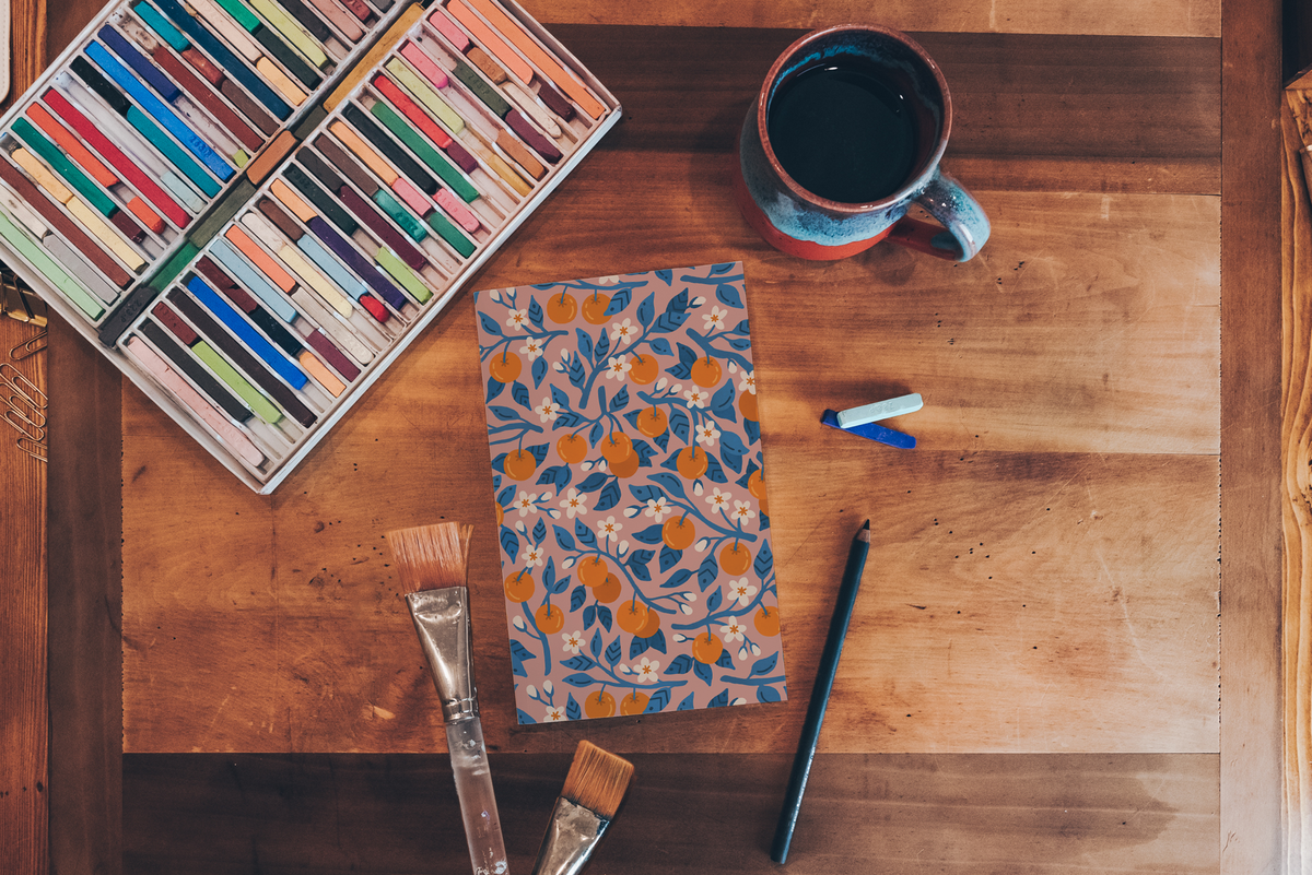 Lunar Oranges Classic Layflat Notebook