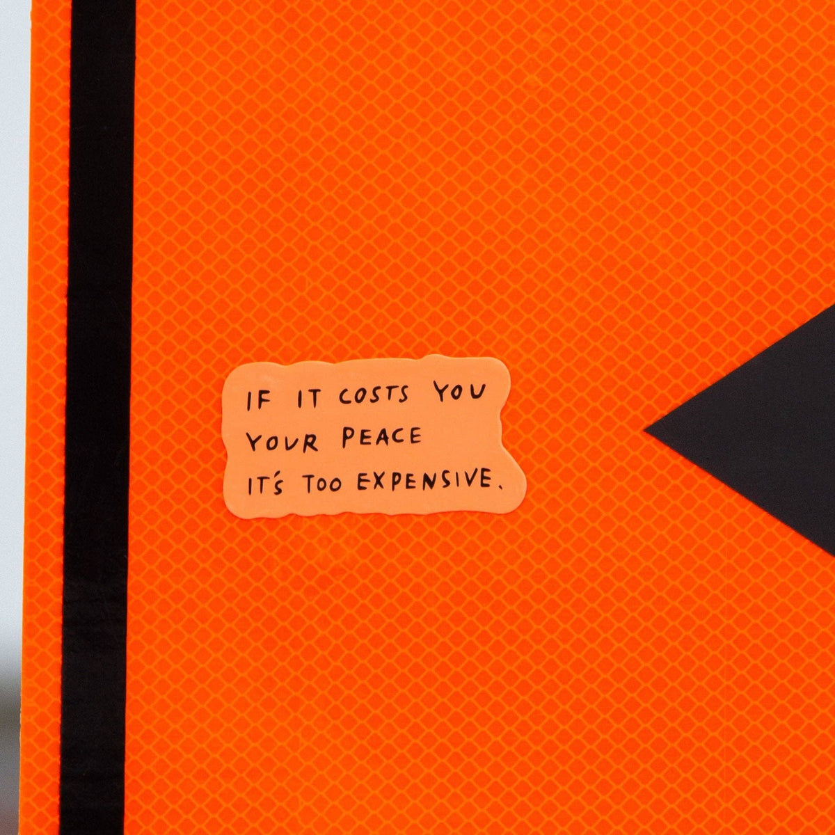 The Cost of Peace Sticker