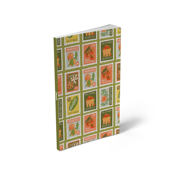 Garden Stamps  Soft Touch Classic Layflat Notebook LFC2213L
