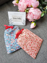 Floral Embroidered Compact Mirror