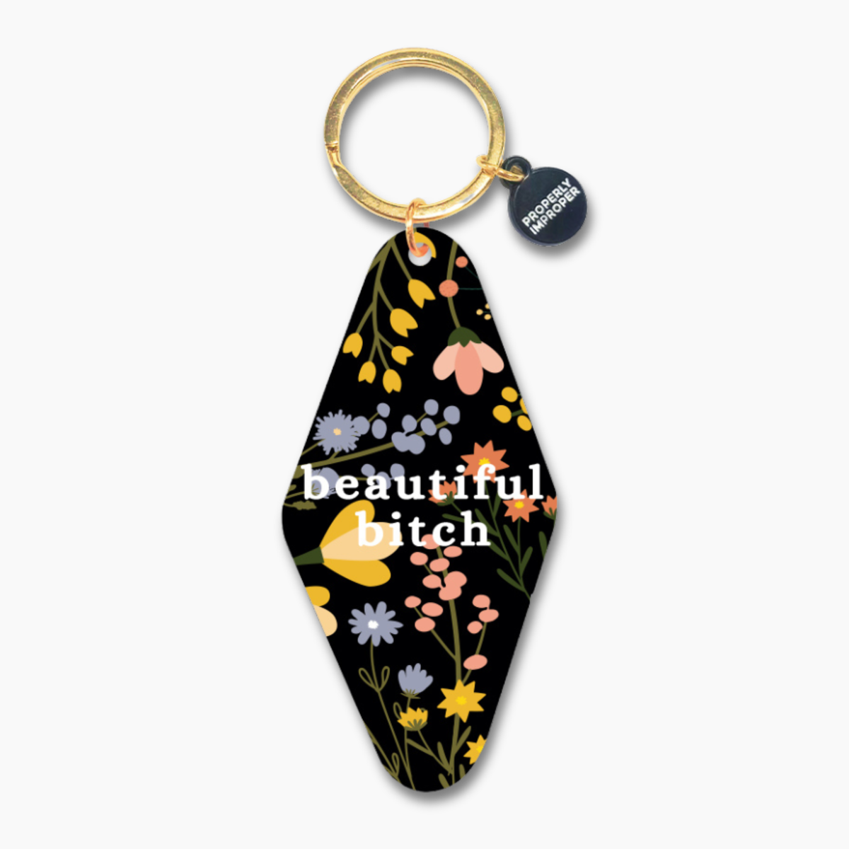 Beautiful Bitch Motel Keychain