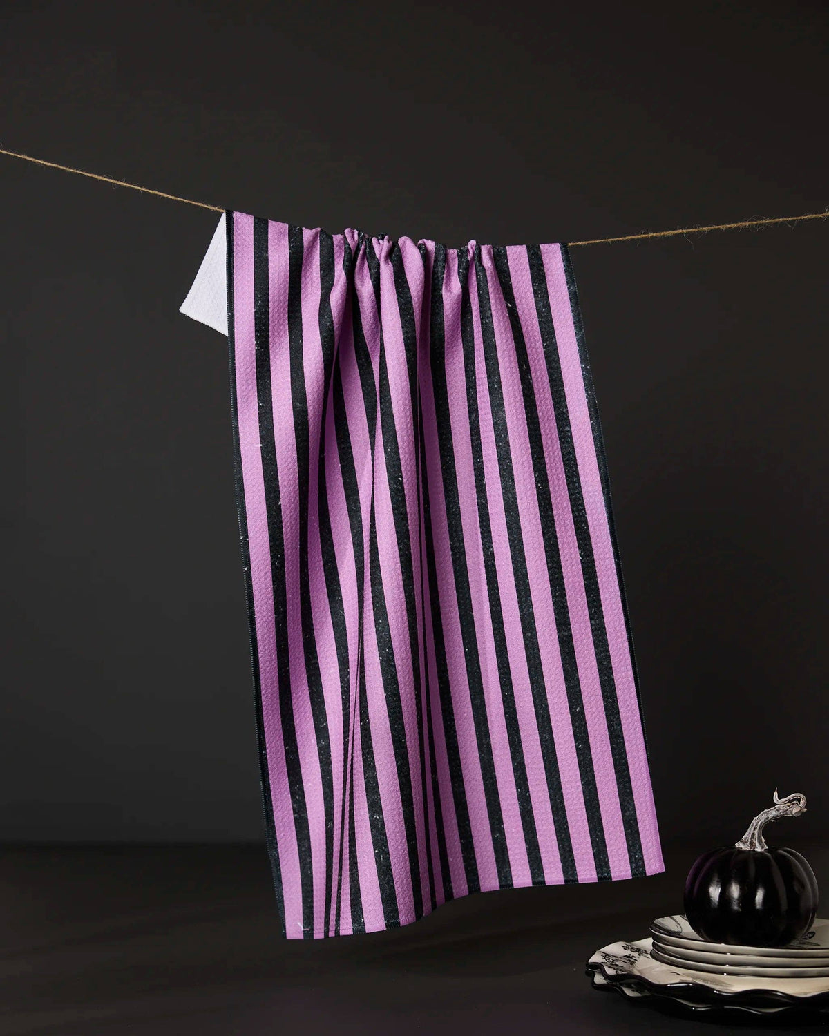 Neon Halloween Nights Tea Towel