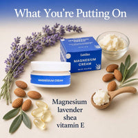 Magnesium Cream - Lavender, Bedtime Relief 1.8 oz