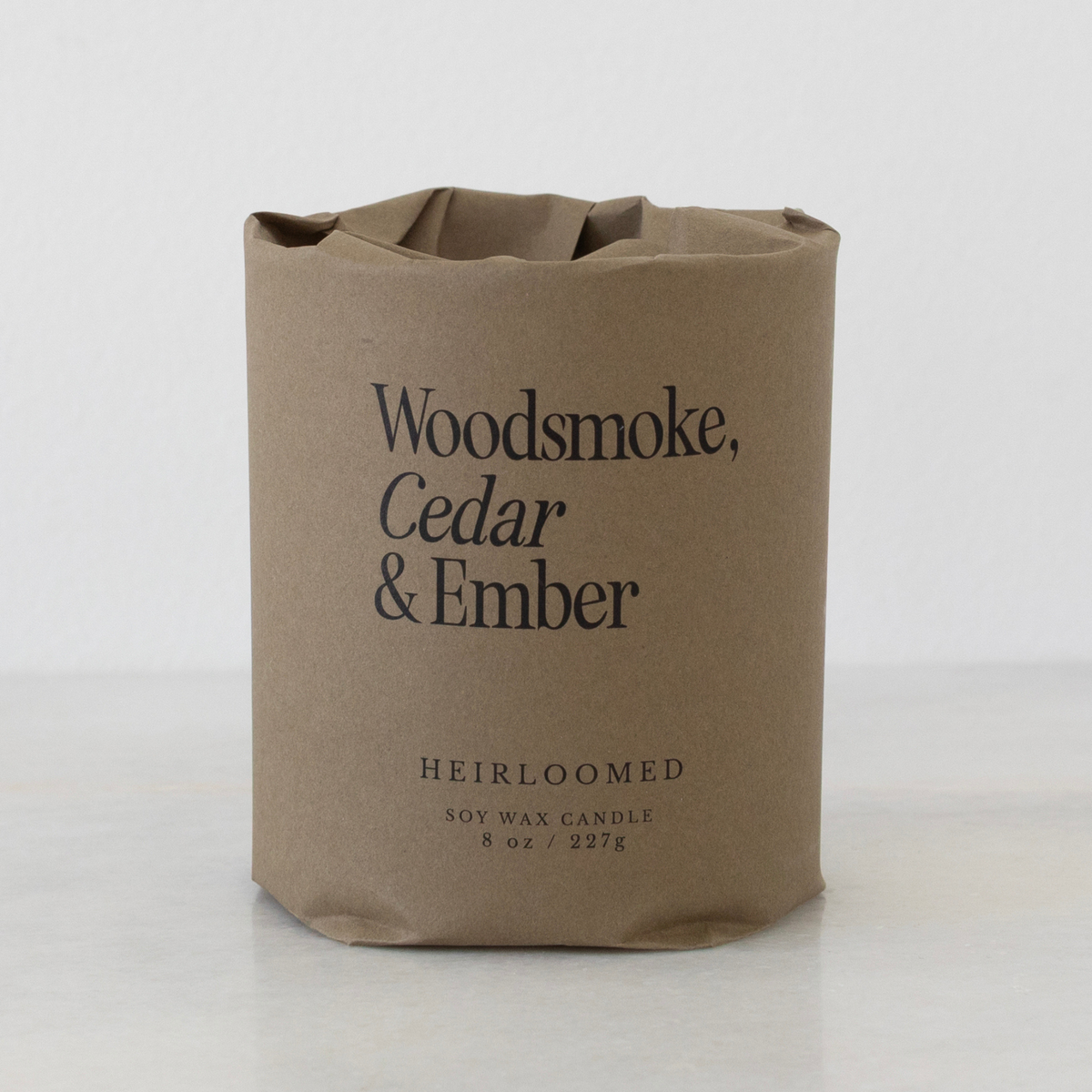 Heirloomed Candle - Woodsmoke, Cedar & Ember - Fall Candle