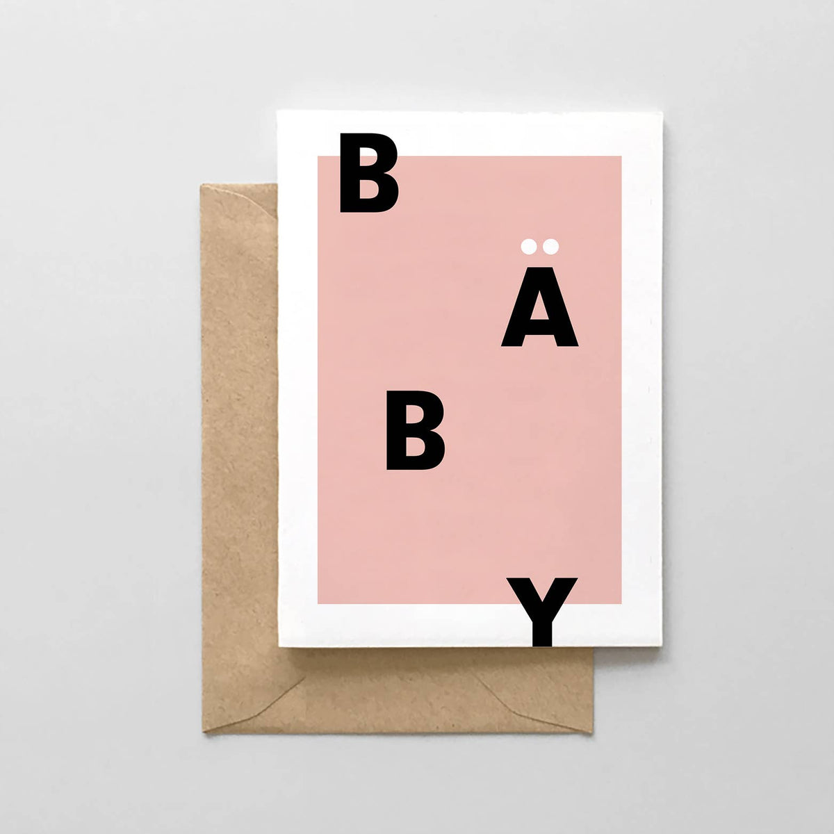 Baby Typographic Card