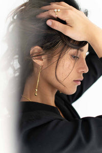 Brass Wrap Ring with Recycled Bone