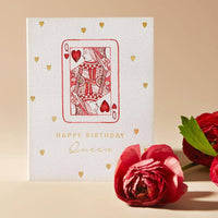 Queen of Hearts Birthday  Card