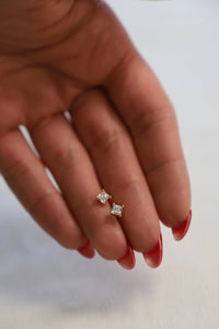 SQUARE CZ STUD